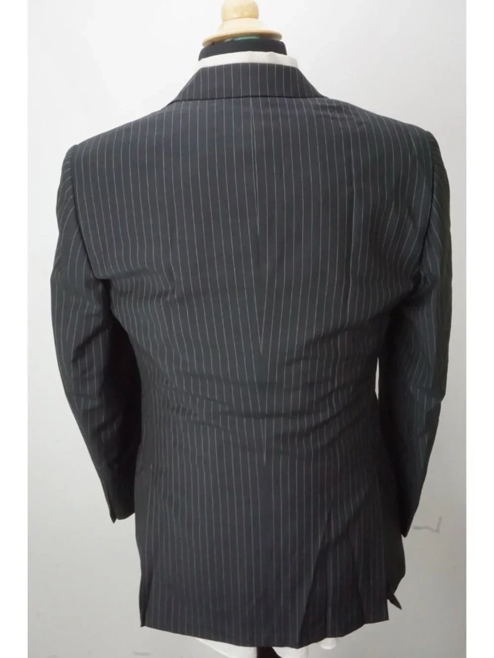 Burberry London Blue Striped Silk Blend 2 Pc Suit Jacket Pants 46R EU BRAND NEW
